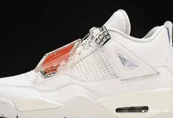 JORDAN AIR RETRO MENS 4 MONEY” WHITE “PURE 0516